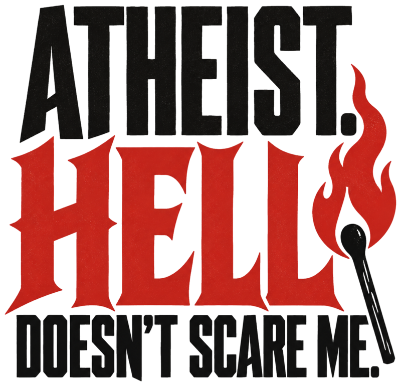 Atheist. Hell Doesn’t Scare Me. Hoodie