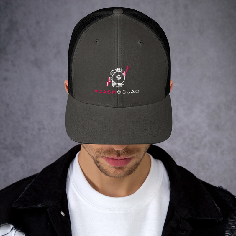 #CashSquad Hat v.2 – One size, Charcoal/ Black