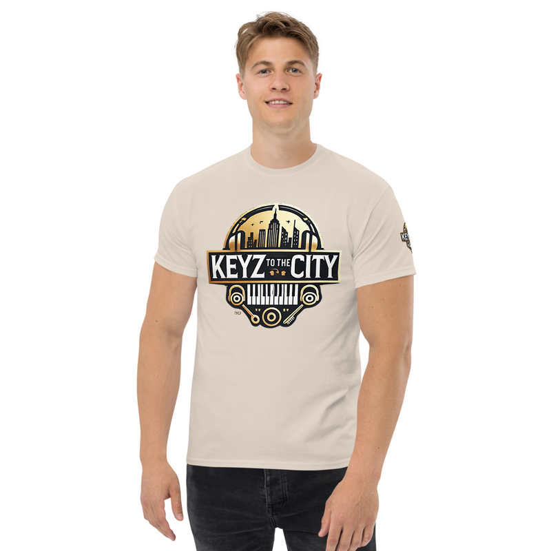 Unisex Keyz classic tee – L, Natural