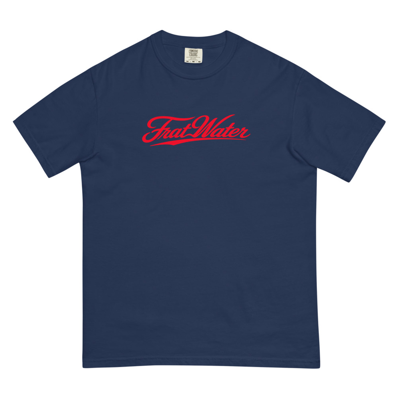 Navy FratWater logo T-shirt