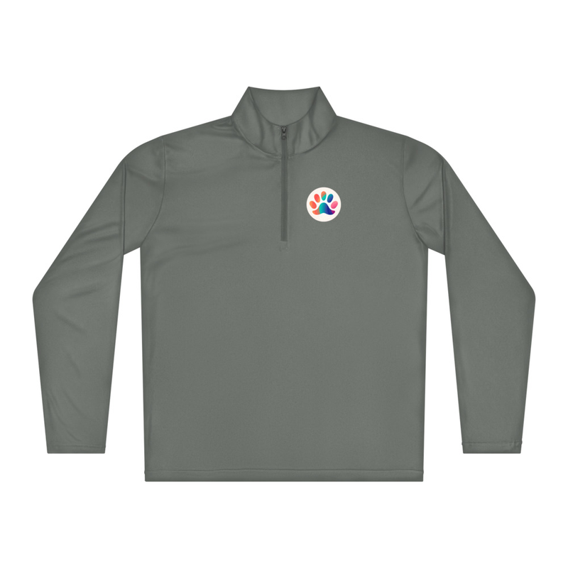 Lightweight quarter-zip pullover – XL, Grey Concrete