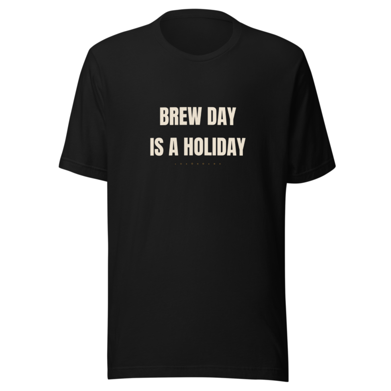 BREW DAY IS A HOLIDAY Tee mockup