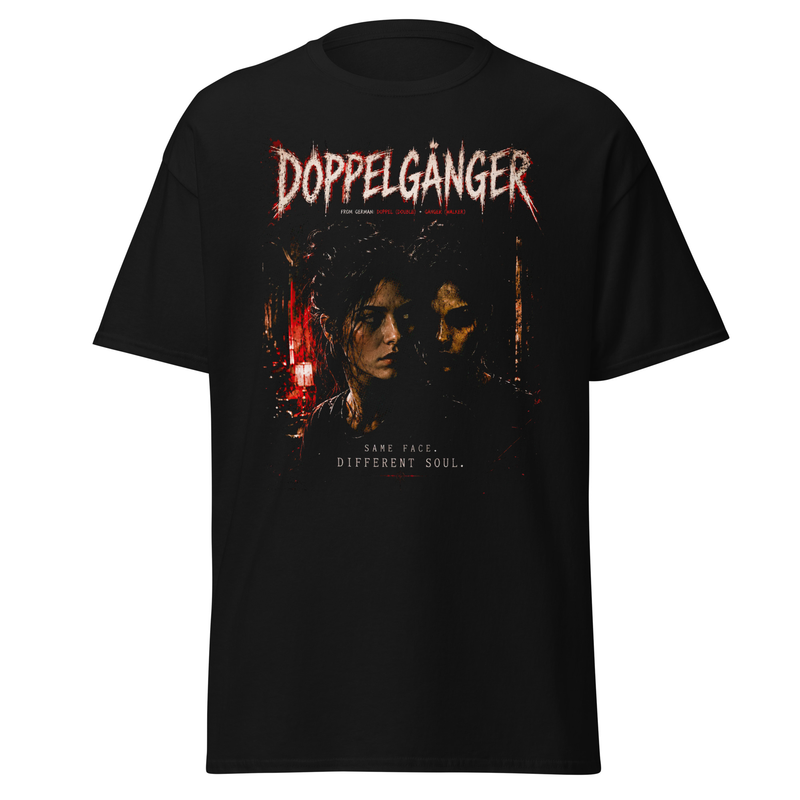 Doppelganger T-Shirt | Horror Urban Legend Tee | Same Face Different Soul Graphic