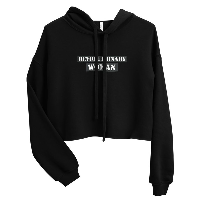 Crop Hoodie – S, Black