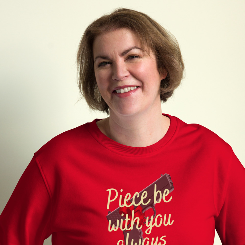 Piece be with your WGOAA - Unisex organic sweatshirt