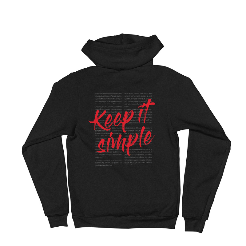 Keep It Simple (Back Print) - Unisex Hoodie image