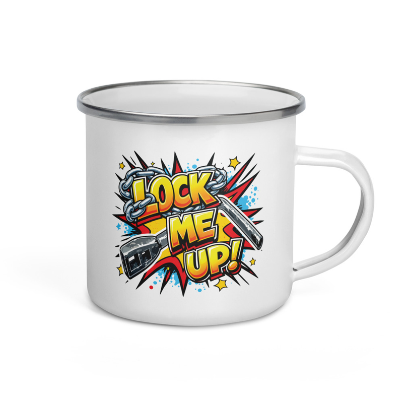 Lock Me Up Enamel Mug