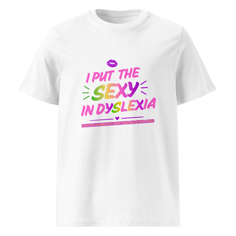 Unisex Organic Cotton Creator 2.0 T-Shirt | Dyslexia v1 – XS, White