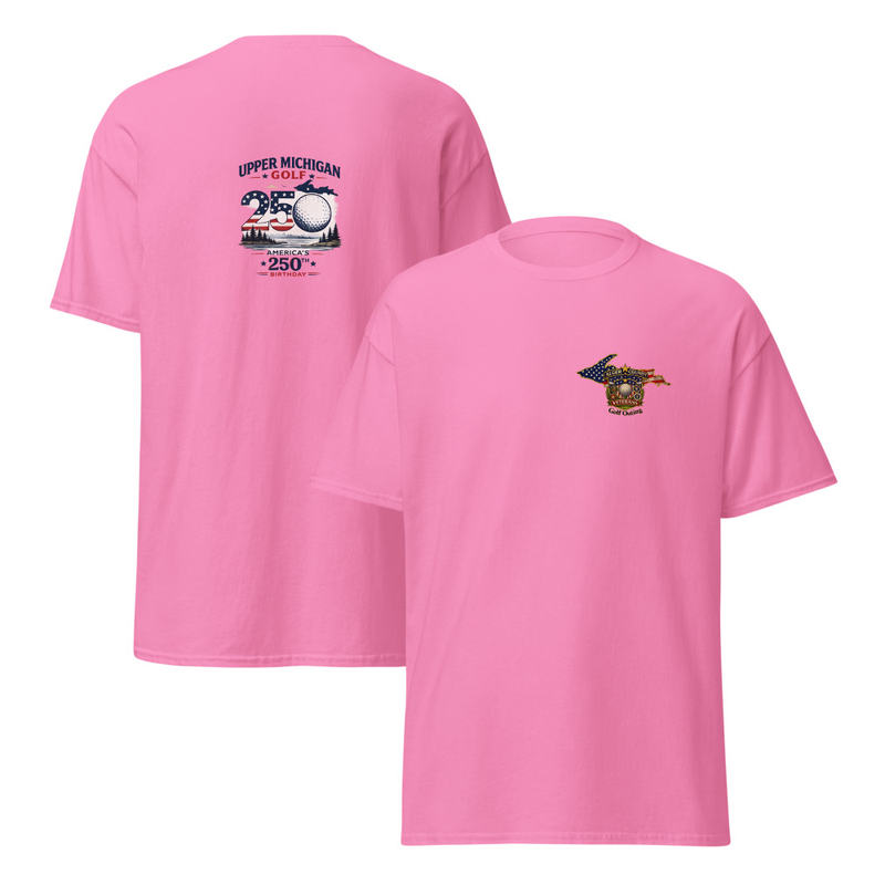 Alger County Veteran's Gol Outing Logo #5 Unisex classic tee – S, Azalea