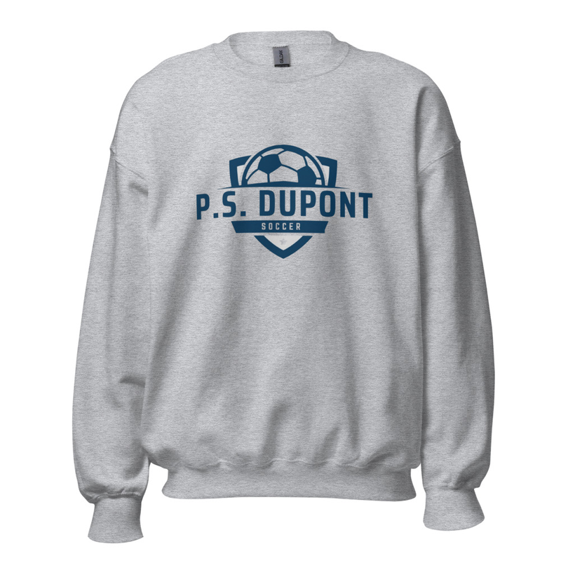 P.S. duPont Soccer Unisex Sweatshirt – XL, Sport Grey