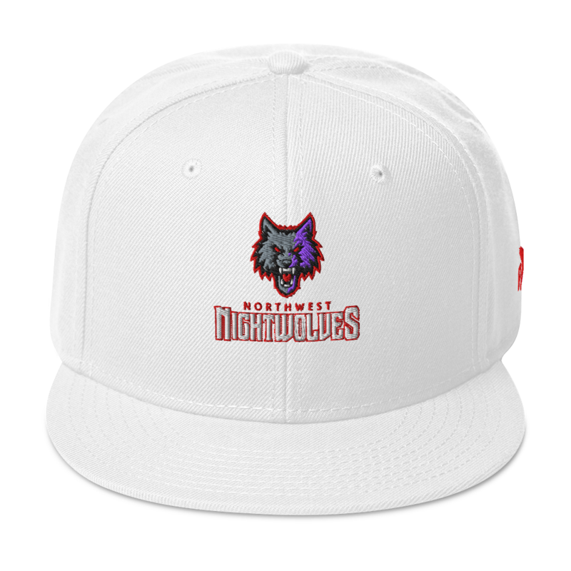 Northwest Nightwolves - Logo Snapback Hat – One size, White