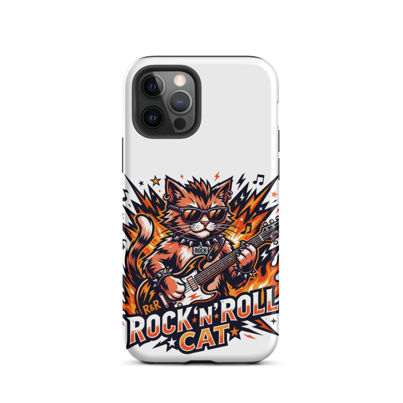 Tough Case for iPhone®: Rock N Roll Cat – iPhone 12 Pro, Matte