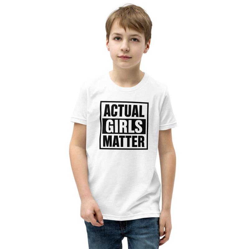 "ACTUAL GIRLS MATTER" Actual Girl T-shirt - for Girls – XL, White