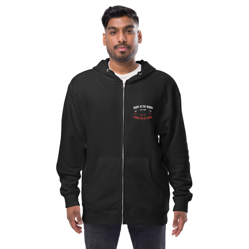M.I.T.B zip up hoodie