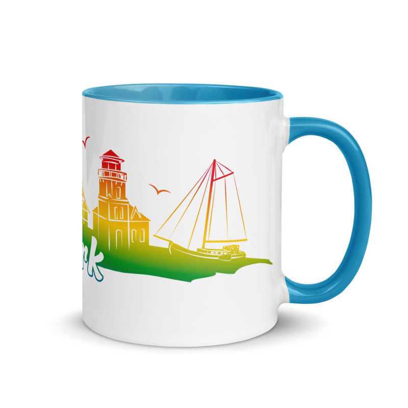 Tasse mit farbiger Innenseite Regenbogen