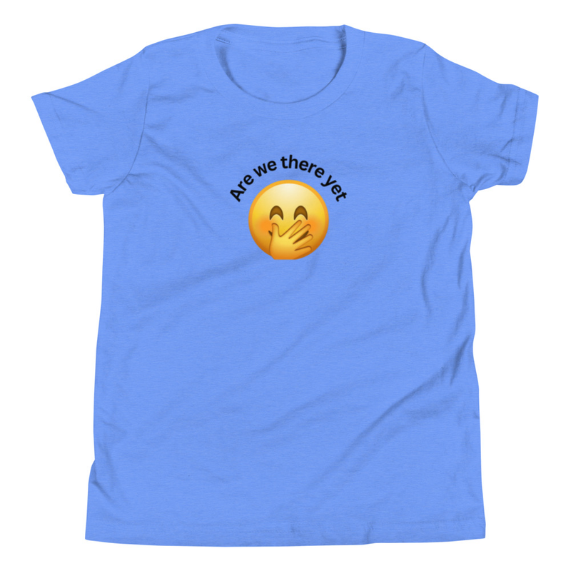 Are we there yet T-Shirt – XL, Heather Columbia Blue