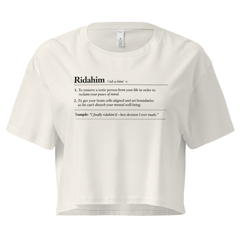 "Ridahim" - Women’s crop top – XS, Ecru