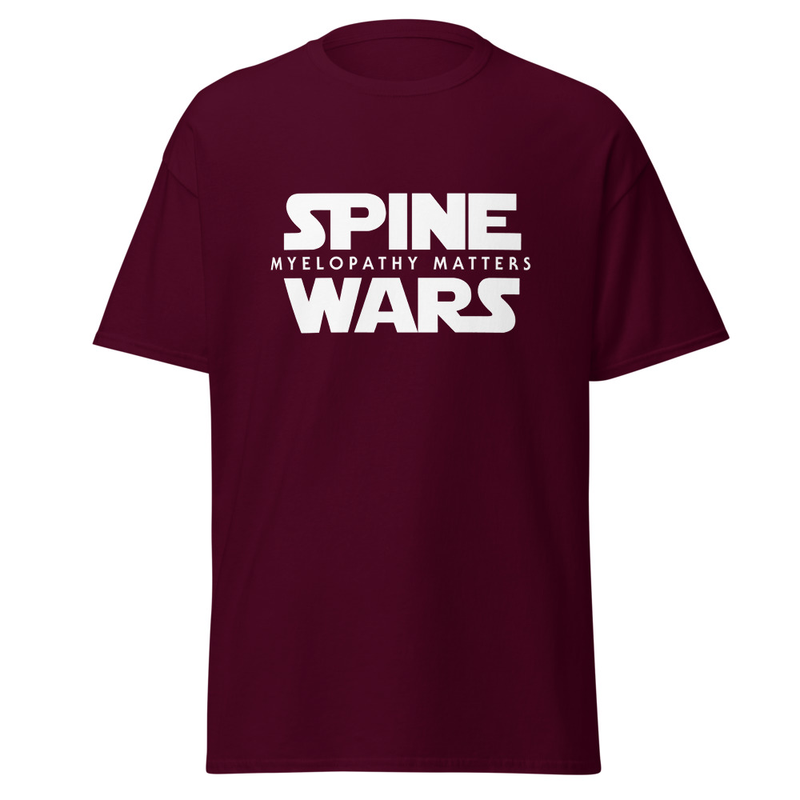 Spine Wars Myelopathy Matters White Print T
