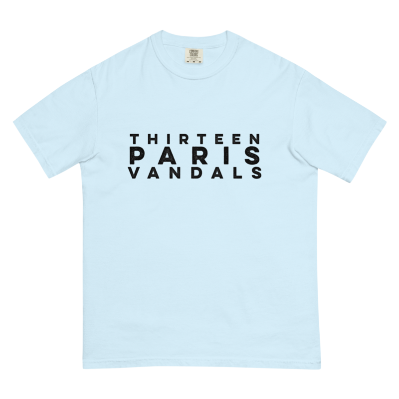Thirteen Paris Vandals Basic Unisex Garment-Dyed Heavyweight T-Shirt