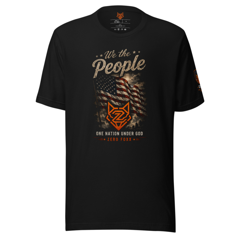 We the People — One Nation Under God | Tee — Black / XS