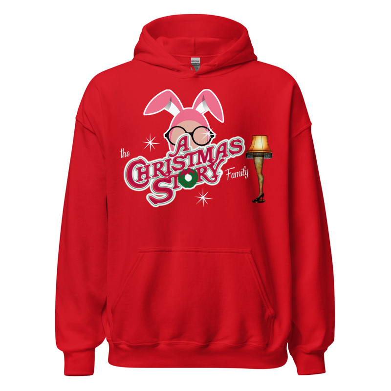 Right one“The A Christmas Story Family” Bunny Suit Logo Hoodie ✨