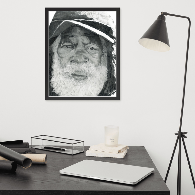 Under the Framed Print – 16″×20″, Black