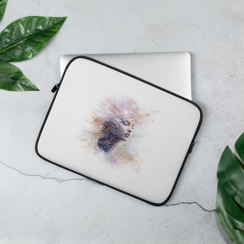 Dissolution: Cosmic Consciousness Laptop Sleeve | Visionary Art of Inner Awakening / 13″
