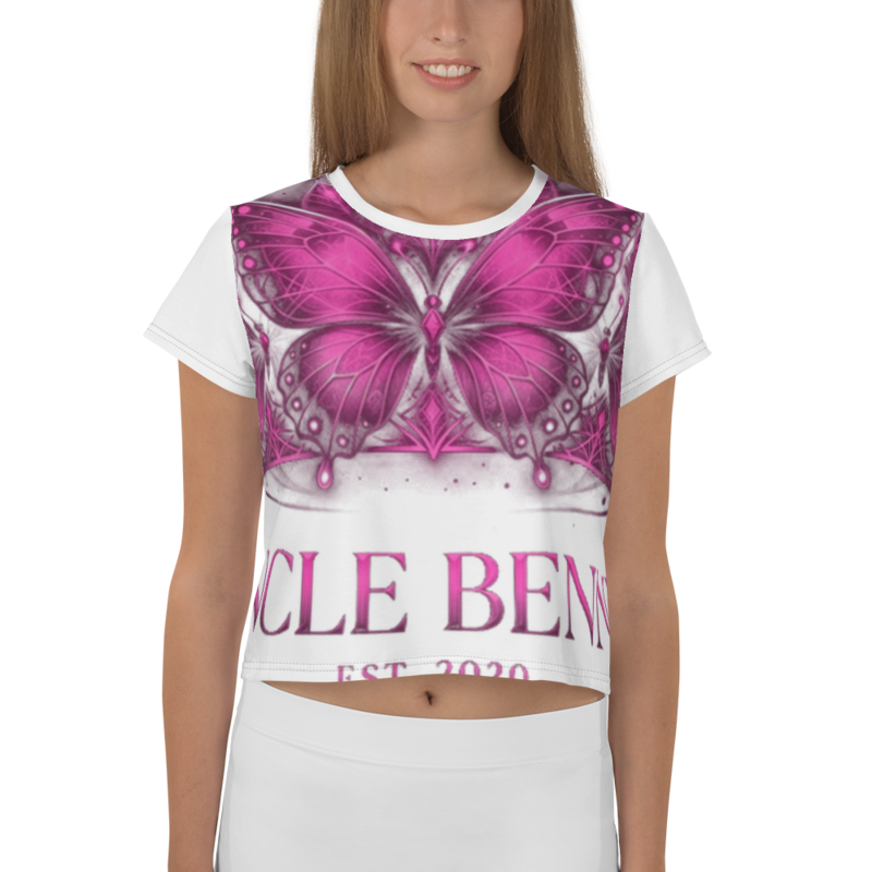 Uncle Benny ® Crown IV Crop Tee Neon Pink EST. 2020
