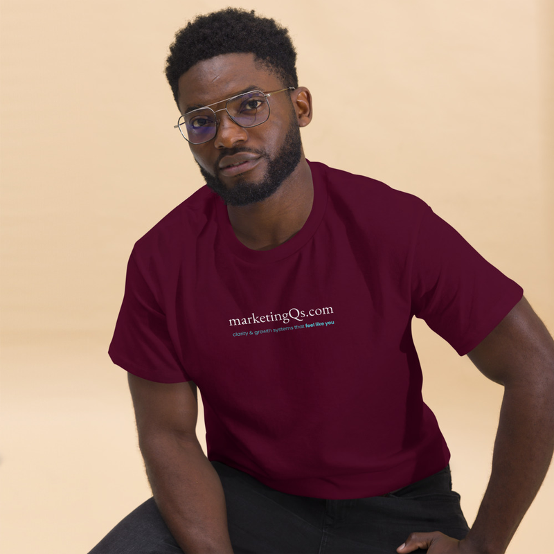 mQs Day One - Dark Promo T – S, Maroon