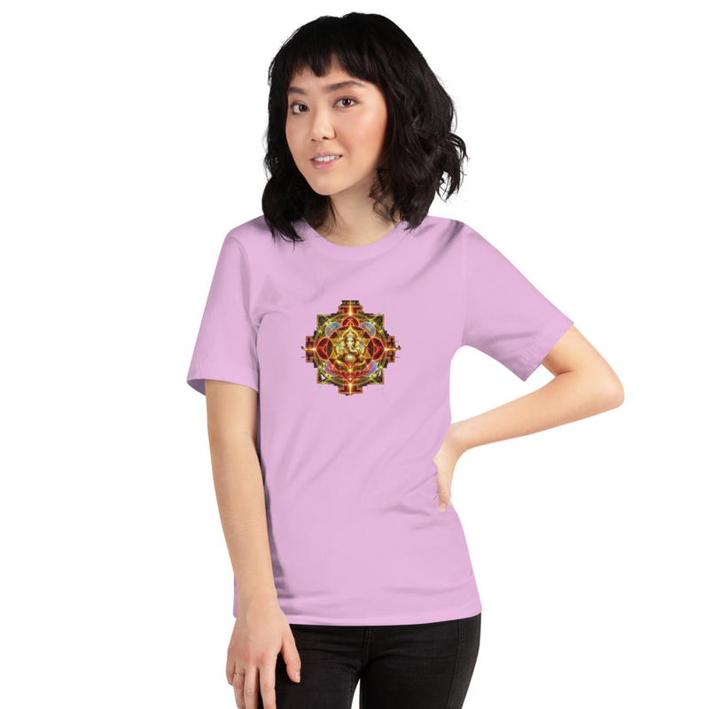 Ganesh Yantra Tee – S, Lilac