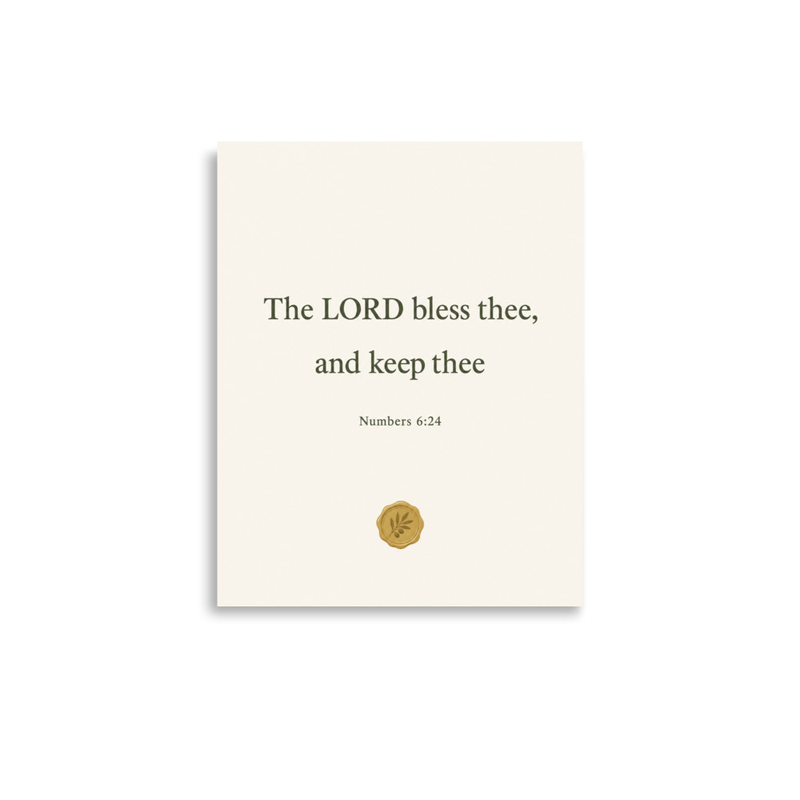 Scripture Print - Numbers 6:24