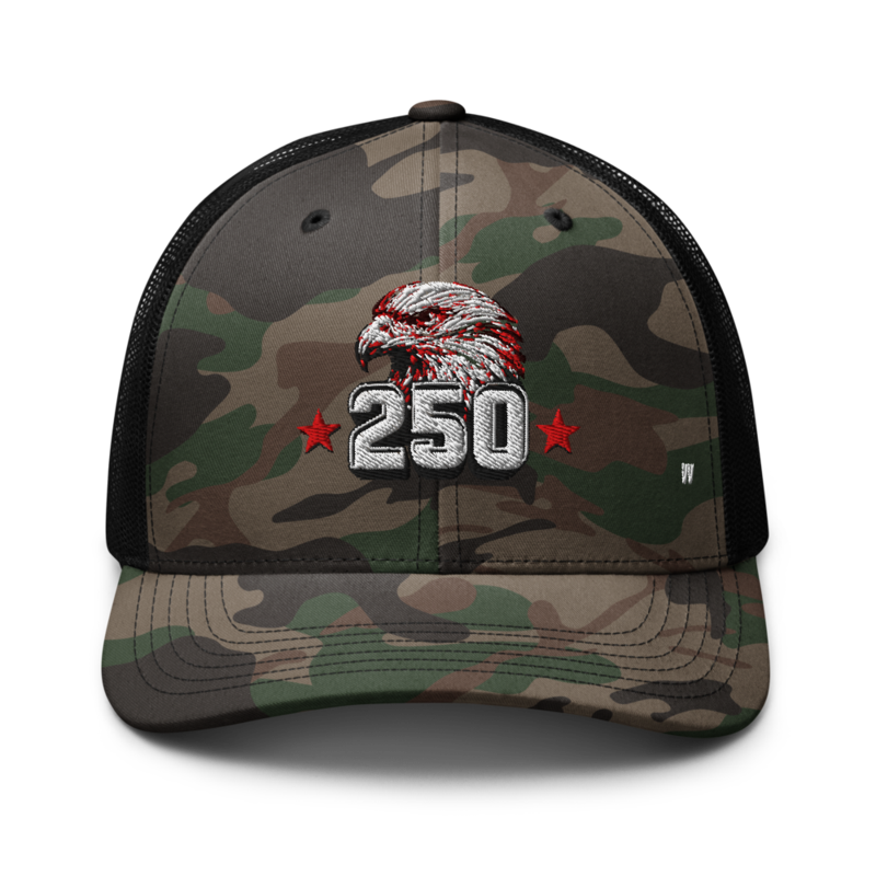 USA 250 Year Camouflage Trucker (Embroidered)