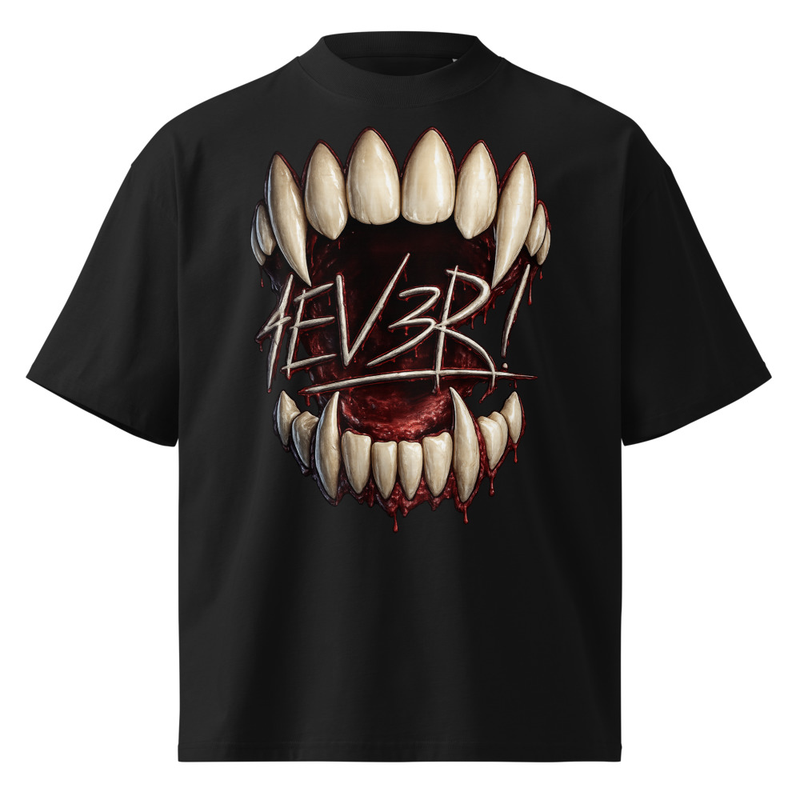 (Oversized) 4EV3R VAMP FANG TATTOO T-Shirt