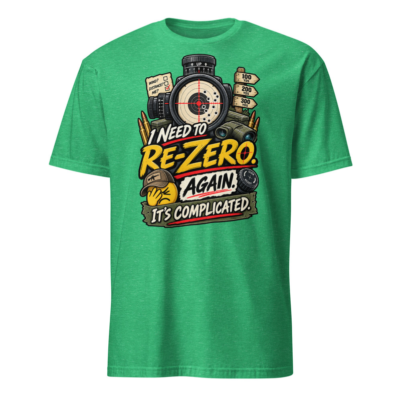Re-Zero Short-Sleeve Unisex T-Shirt – 3XL, Heather Irish Green