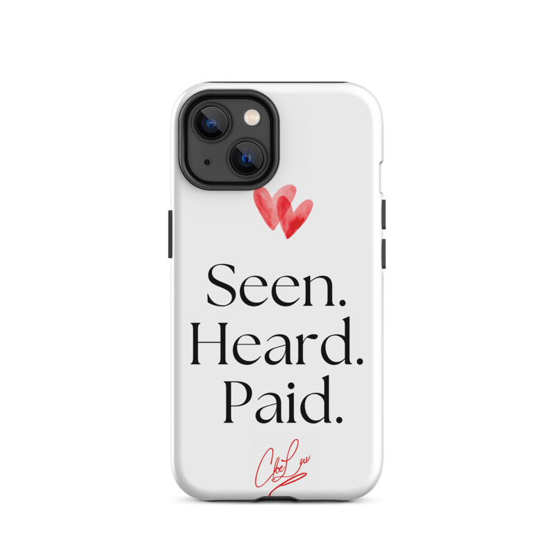 Seen. Heard. Paid. Iphone Case – iPhone 14, Matte