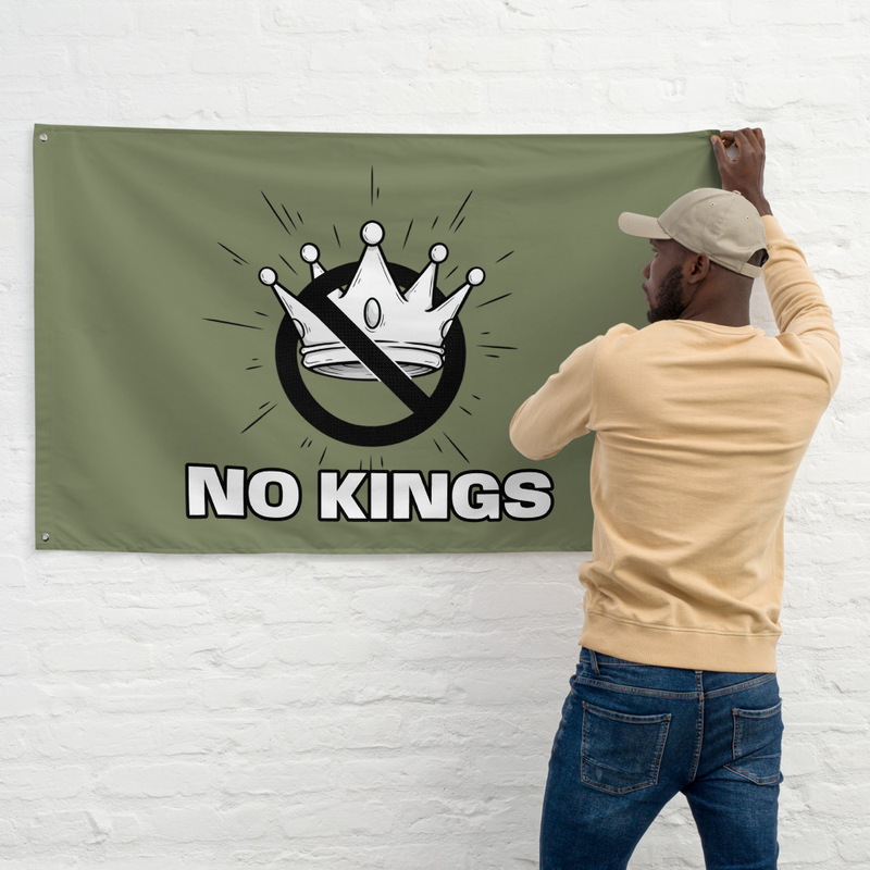 No Kings Green-Flag