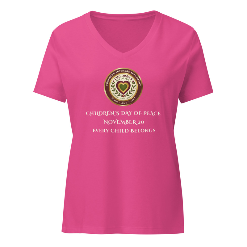 CDoP Women’s relaxed v-neck t-shirt – XL, Berry