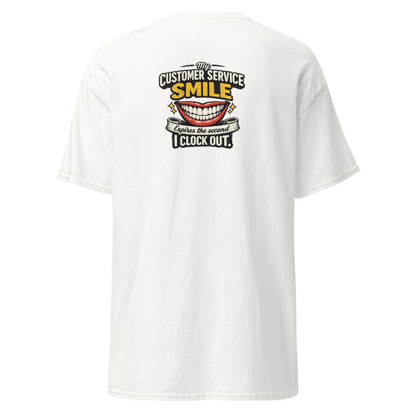 Customer Service Unisex classic tee – S, White