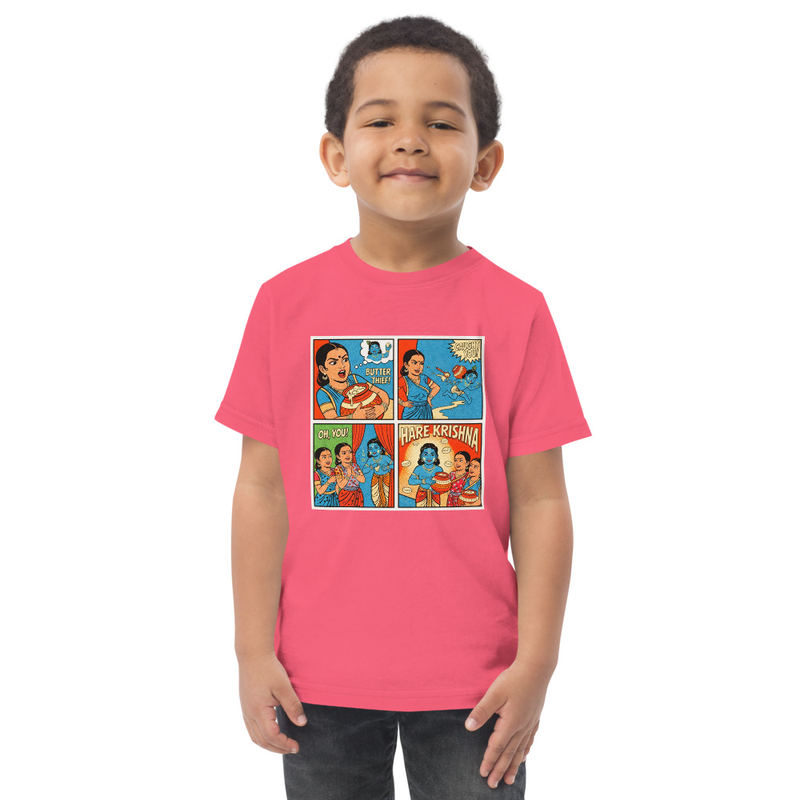 Gopis Butter Toddler Tee – 5/6, Hot Pink