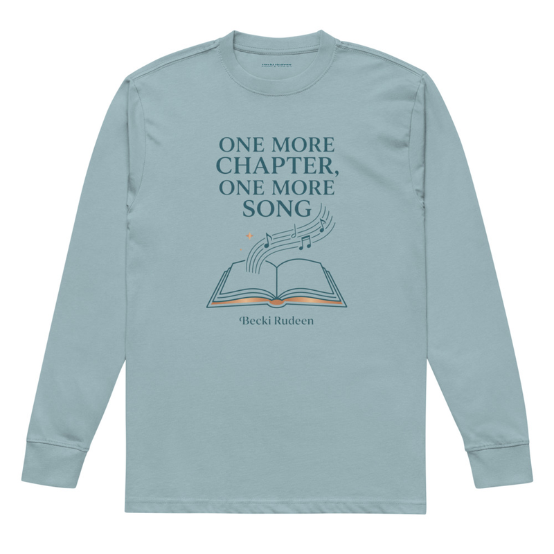 One More Chapter, One More Song Long Sleeve Tee — White