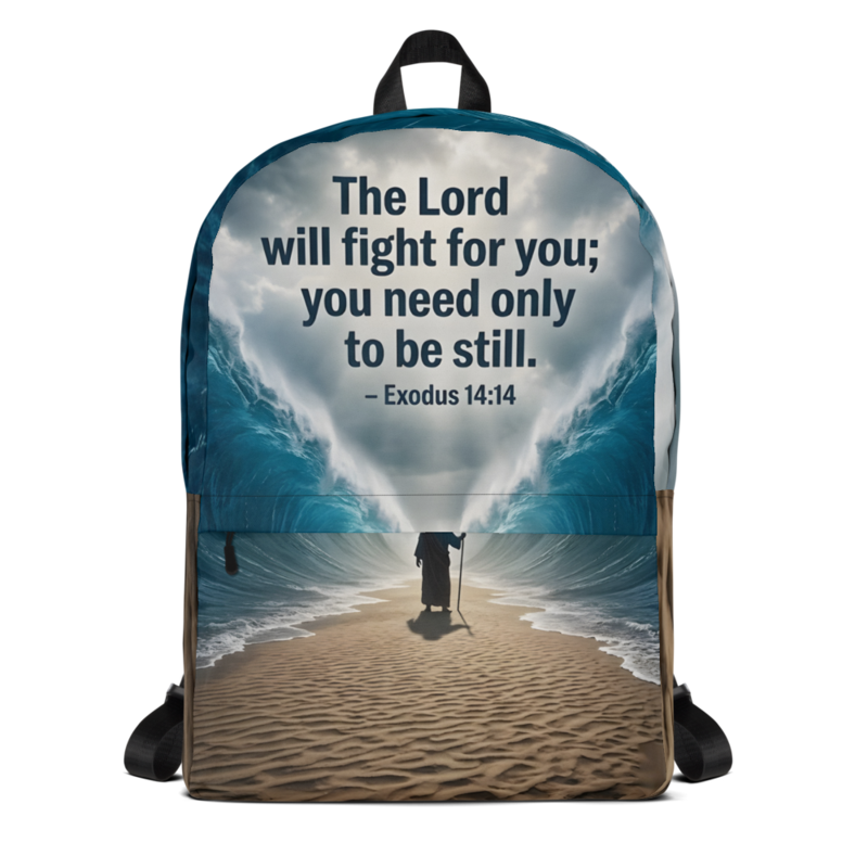 The Lord Will Fight for You — Backpack