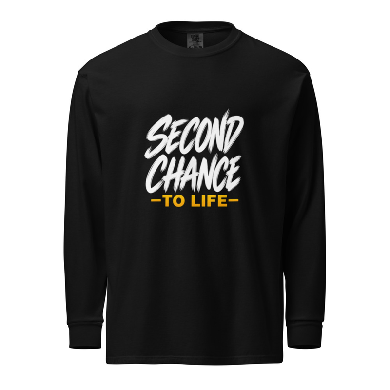 Fall. Rise. Repeat. Long-Sleeve Tee – M, Black