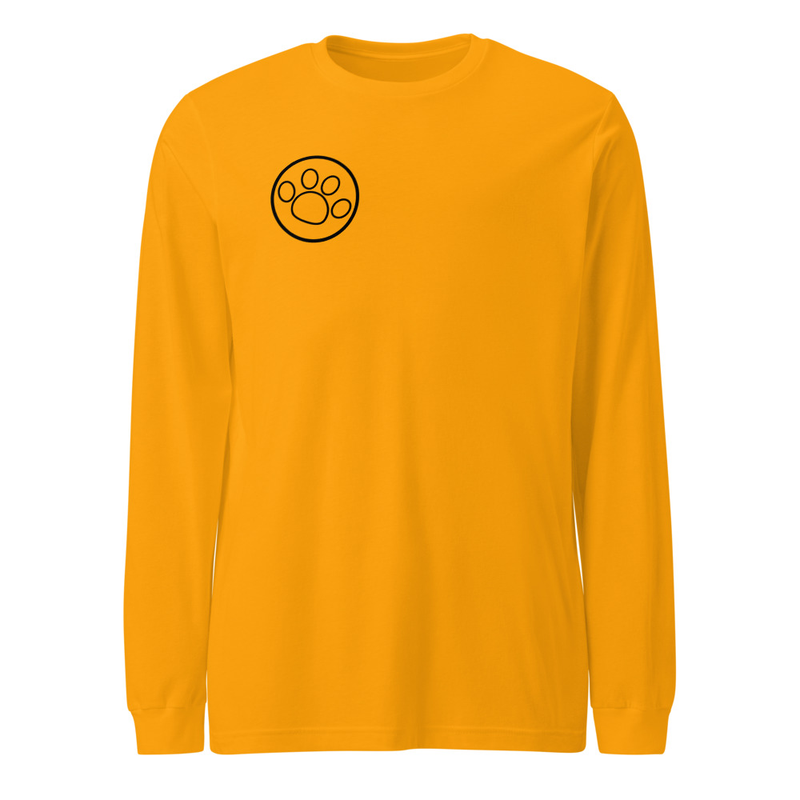 Pawdicure Yellow Unisex Long Sleeve Gold / S