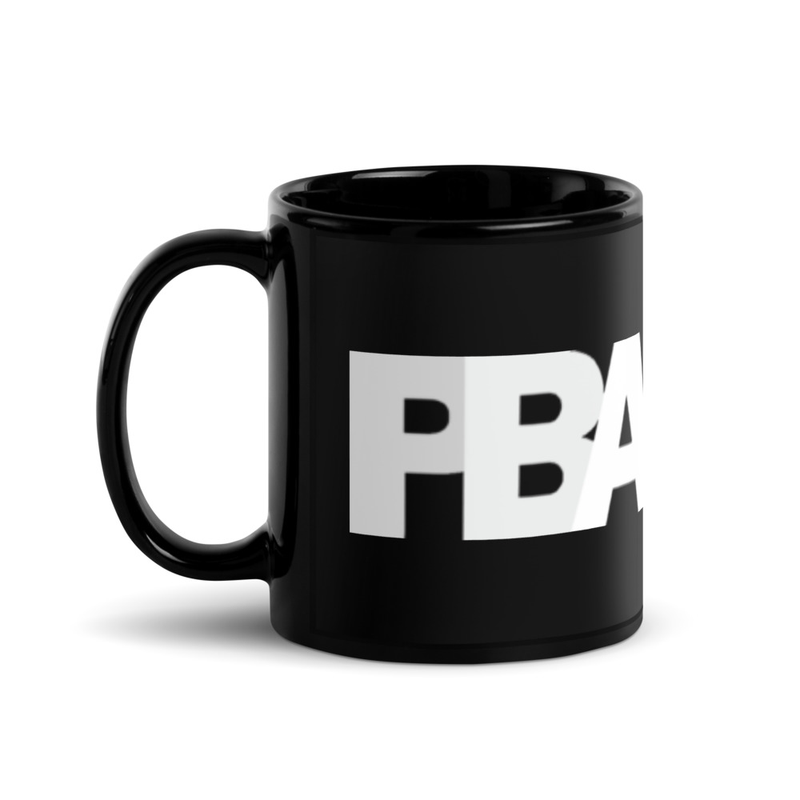 PBA Black Glossy Mug