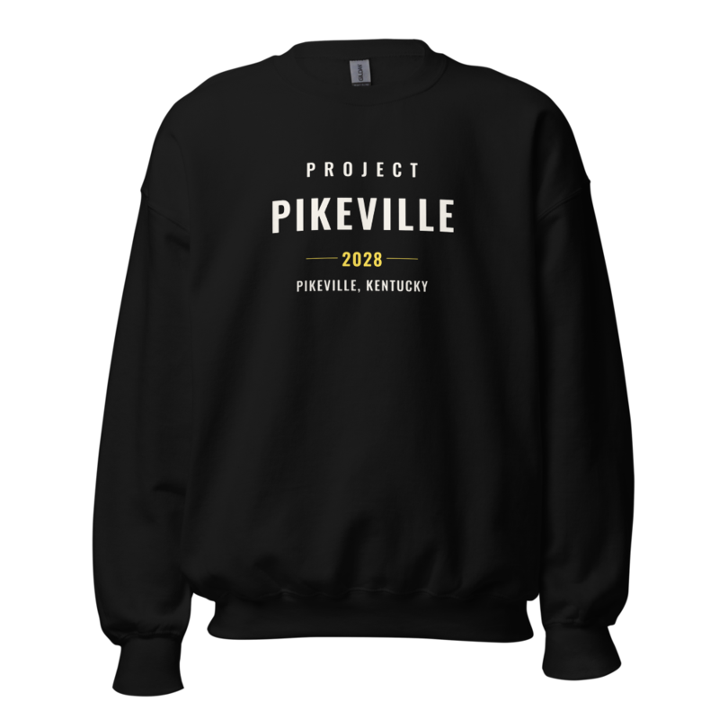 Project Pikeville 2028 Crewneck Sweatshirt in Black