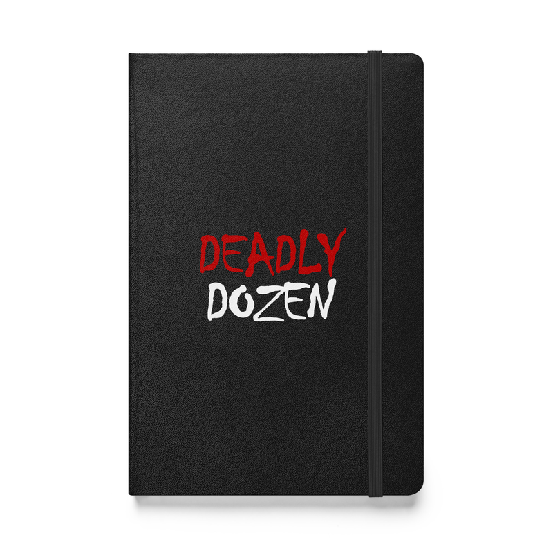 Deadly Dozen Hardcover Notebook, Black