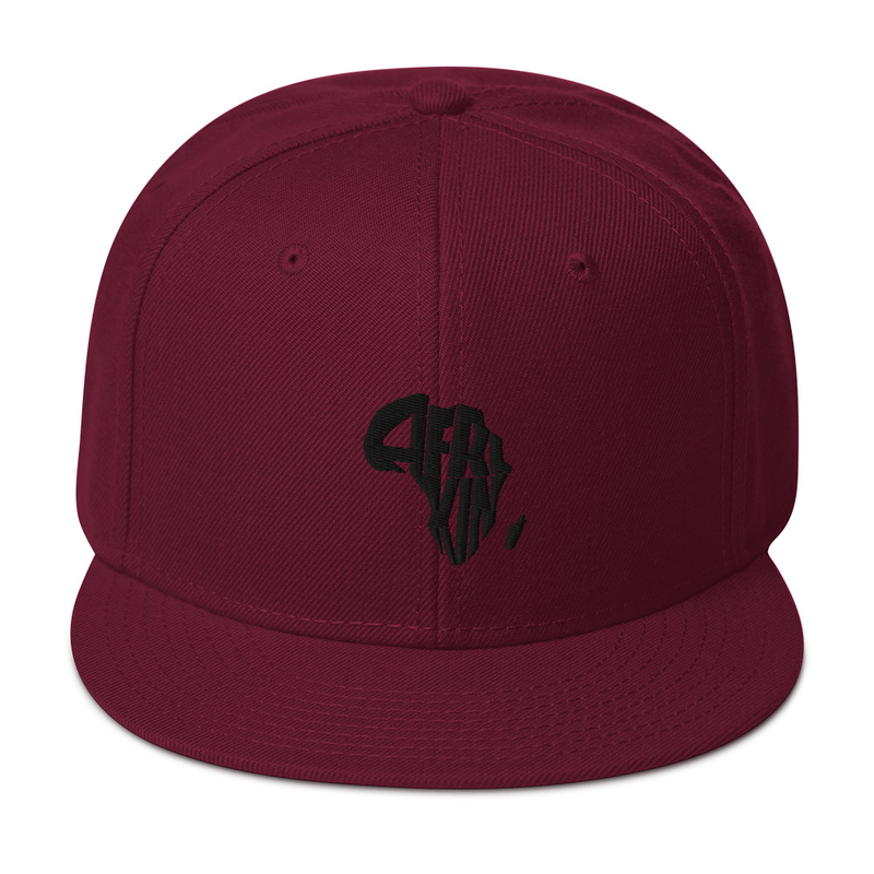 AfriKin Black Snapback Hat
