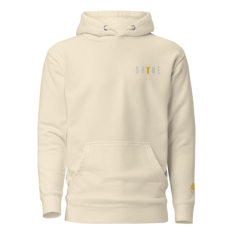 "SHINE" Unisex Hoodie – S, Bone