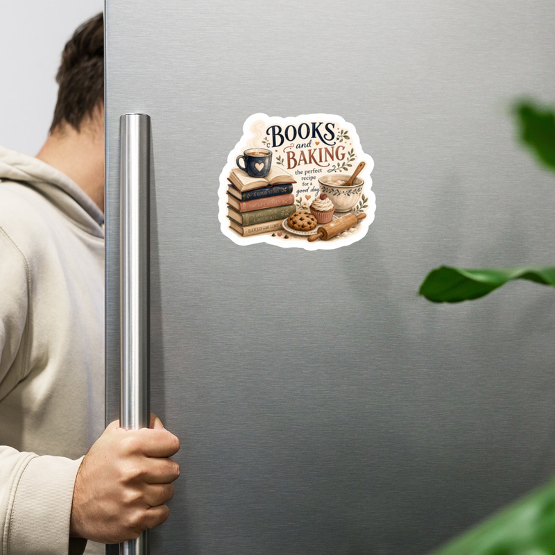 Books & Baking Magnet