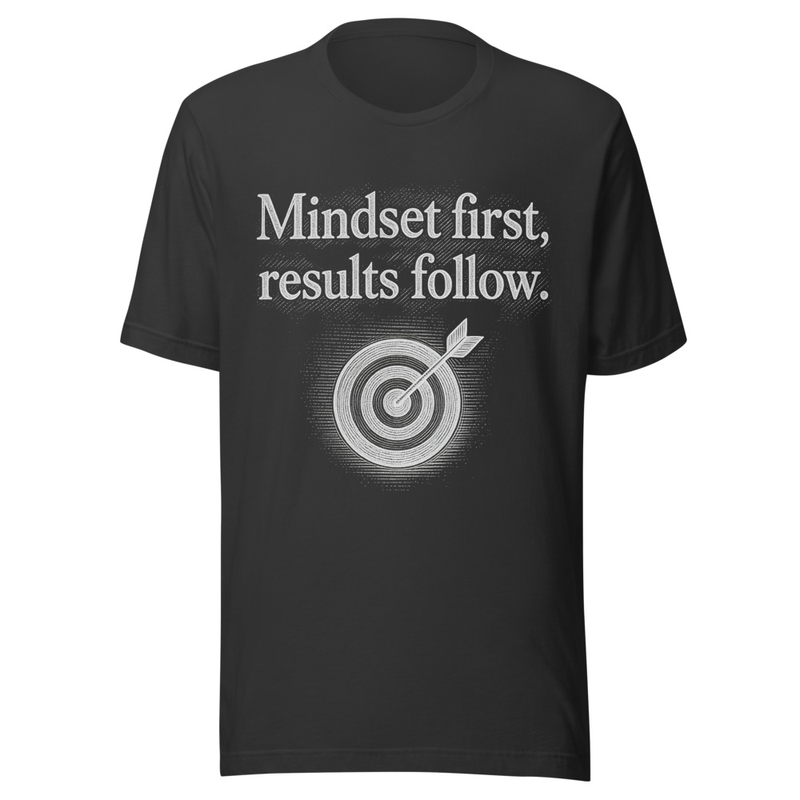 Mindset First Results Follow - Midnight Tone – XS, Dark Grey